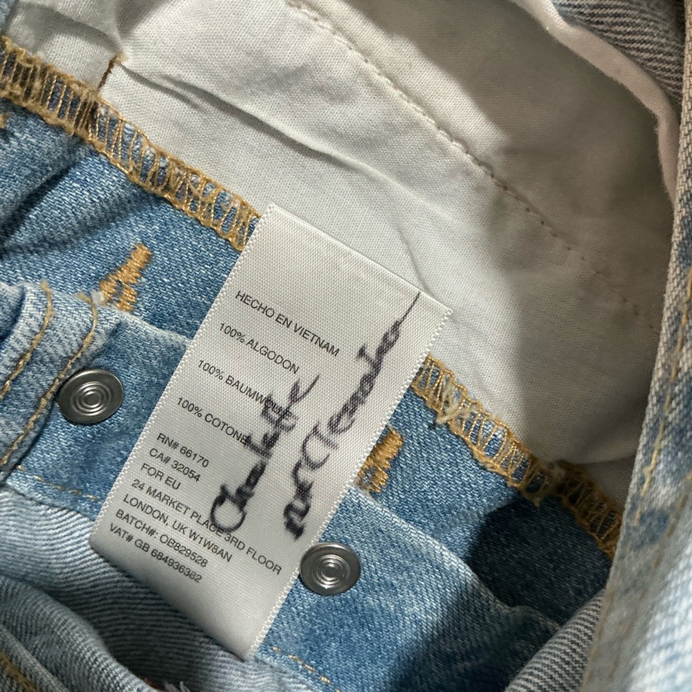 🖤 BDG Denim Overall Shorts - 00 / 24 - Picture 6 of 6